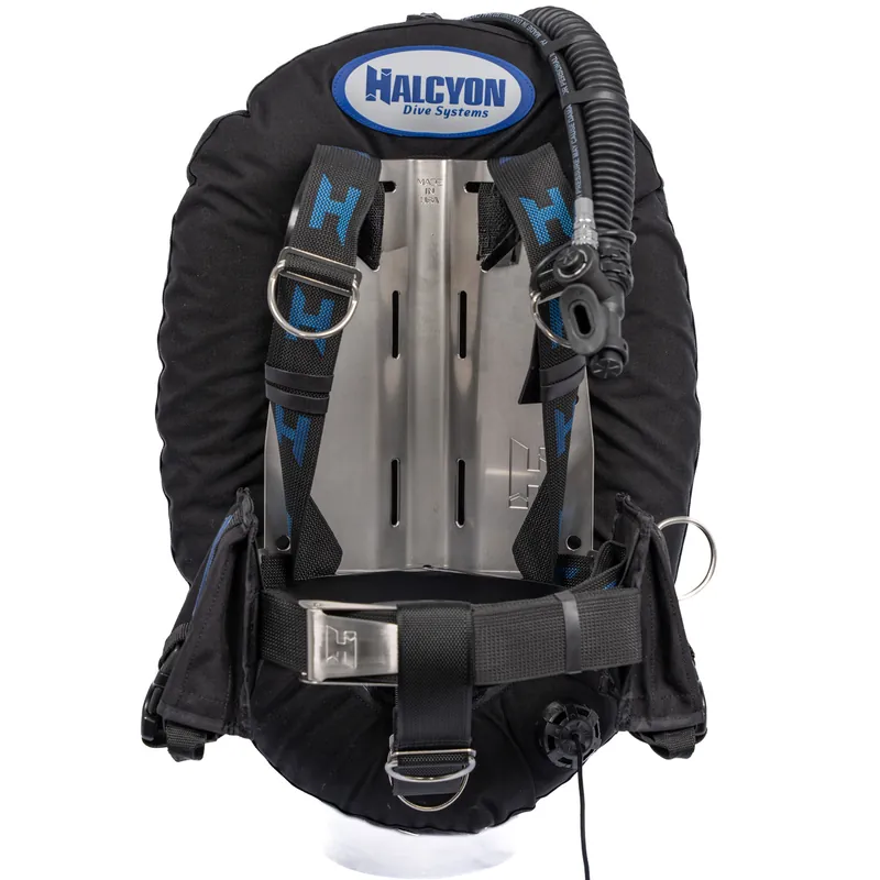 Abverkauf Halcyon Eclipse Standard BC System Wing Set Backplate Edelstahl Standard, Winggröße 40 lbs (18,1 kg)